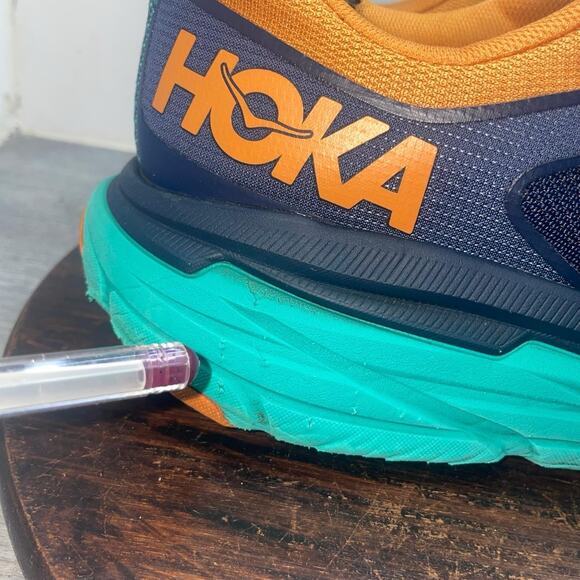 Hoka Challenger ATR 6 Shoes Mens Size 11.5 D Blue Orange Trail Running Sneakers main image 9